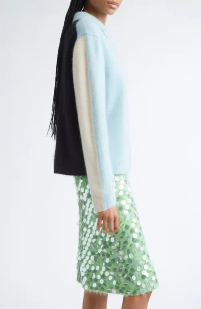 Zankov Andrew Merino Wool & Cashmere Cardigan In Blue