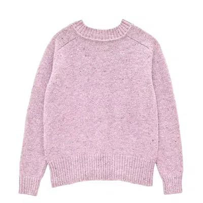 Oubas Women's Pink / Pink / Purple Donegal Merino Wool Sweater In Soft Lilac In Multi