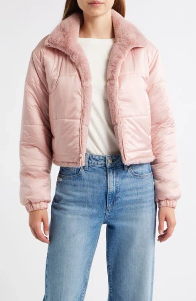 Save The Duck Yuki Reversible Jacket In Pink