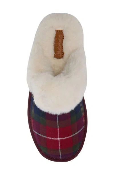 Barbour Claudia Faux Fur Lined Scuff Slipper In Multi