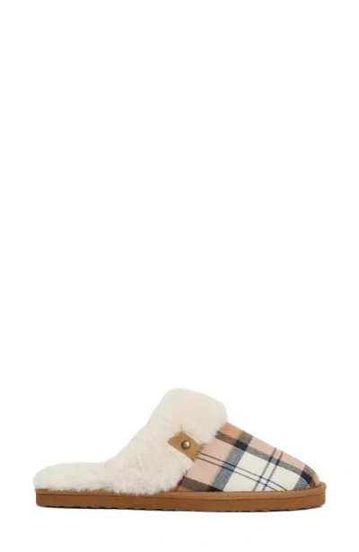 Barbour Claudia Faux Fur Lined Scuff Slipper In Multi