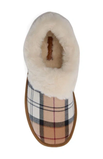 Barbour Eloise Faux Fur Lined Scuff Slipper In Multi