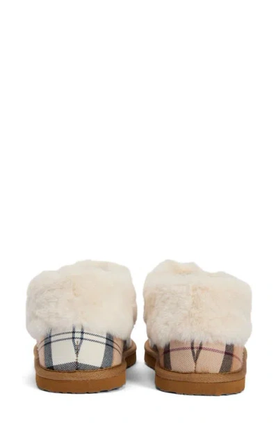 Barbour Eloise Faux Fur Lined Scuff Slipper In Multi