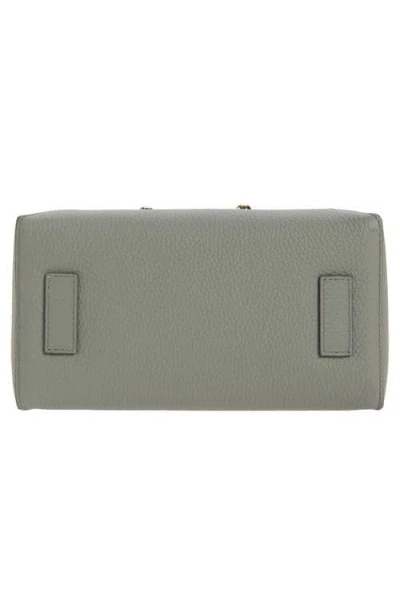 Strathberry Mosaic Grained Leather Top Handle Bag In Gray