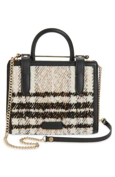 Strathberry Mini Bouclé & Leather Tote In Multi