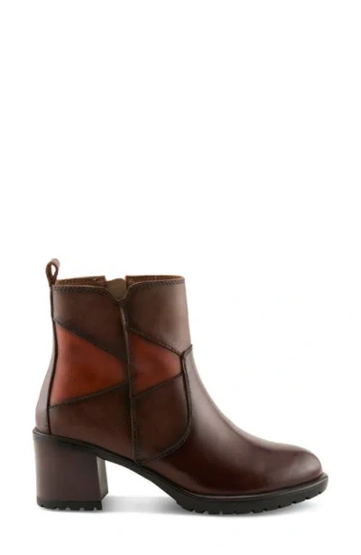 Spring Step Patchpower Bootie In Brown