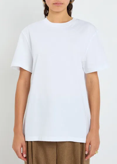Wardrobe.nyc Wardrobe. Nyc Round Neck Cotton T-shirt In White
