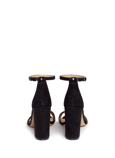 Shop Sam Edelman 'yaro' Ankle Strap Suede Sandals In Black