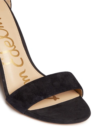 Shop Sam Edelman 'yaro' Ankle Strap Suede Sandals In Black