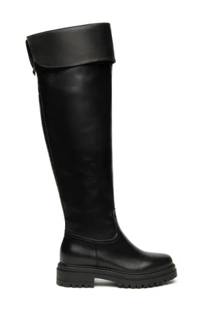 Nerogiardini Over The Knee Lug Sole Boot In Multi