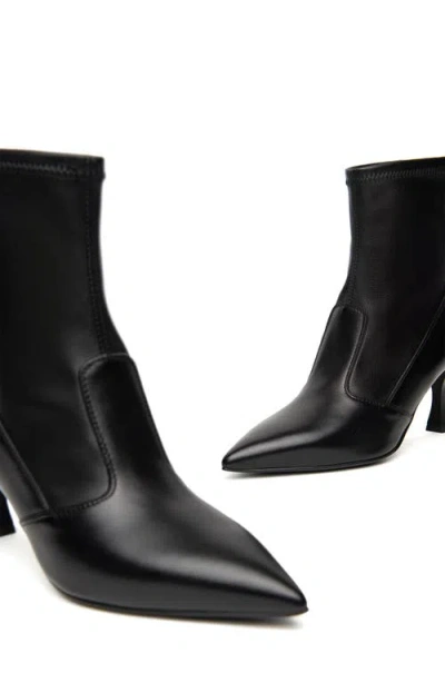 Nerogiardini Pointed Toe Bootie In Animal Print