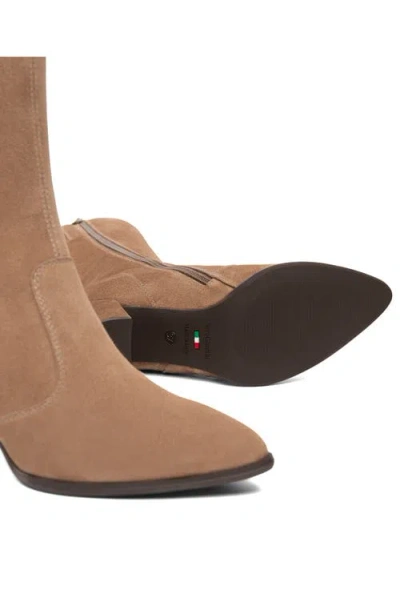 Nerogiardini Block Heel Tall Boot In Brown