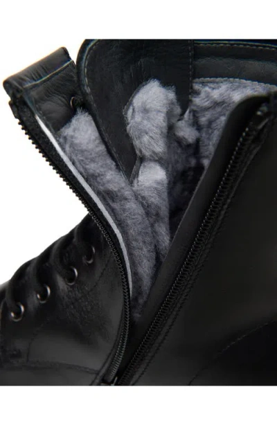 Nerogiardini Clean Calfskin Combat Booties In Black