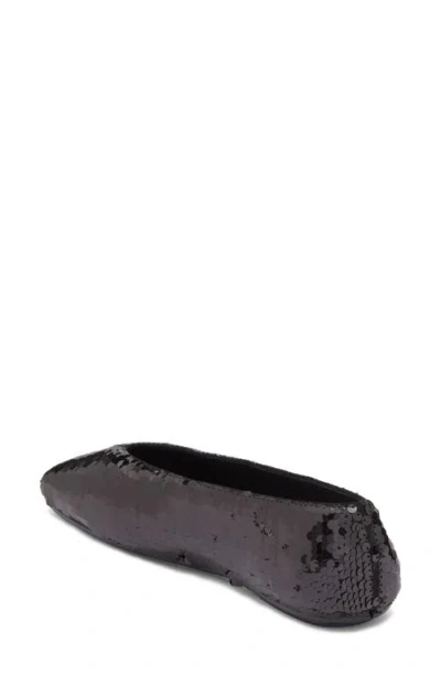 Jeffrey Campbell Fathom Sequin Square Toe Flat In Multi