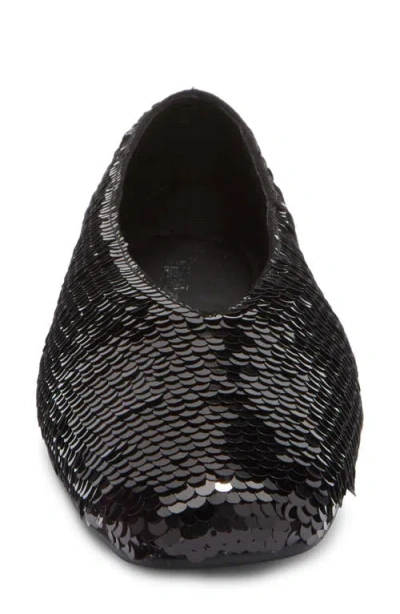 Jeffrey Campbell Fathom Sequin Square Toe Flat In Multi