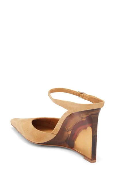 Jeffrey Campbell Maribelle Wedge Mule In Brown
