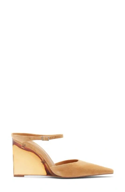 Jeffrey Campbell Maribelle Wedge Mule In Brown