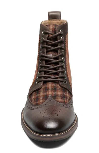 Stacy Adams Men's Finnegan Wingtip Lace-up Boot In Multi