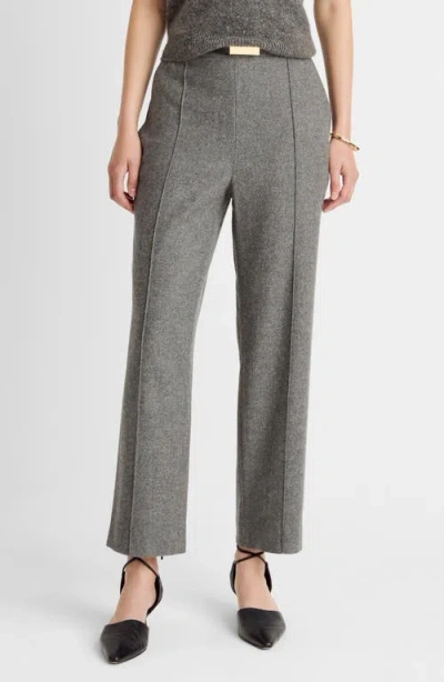 Vince Wool Blend Easy Crop Pants In Gray