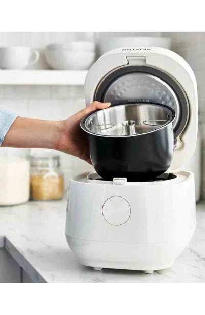 Greenpan Bistro 4 Cup Cream Carb Reducing Rice Cooker In Gray