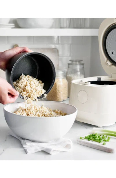 Greenpan Bistro 4 Cup Cream Carb Reducing Rice Cooker In Gray