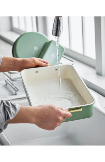 Greenpan Reserve Healthy Ceramic Nonstick Bakeware Rectangular Cake Pan In Green