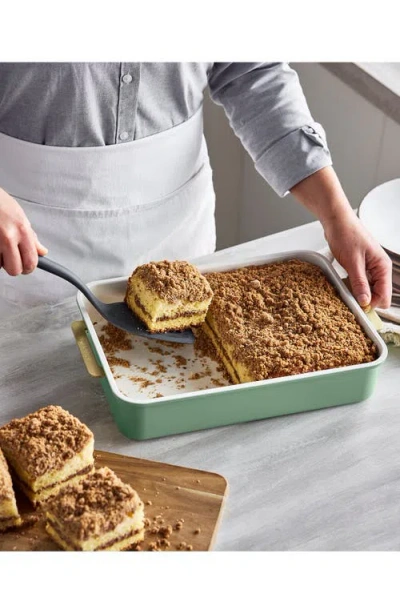 Greenpan Reserve Healthy Ceramic Nonstick Bakeware Rectangular Cake Pan In Green