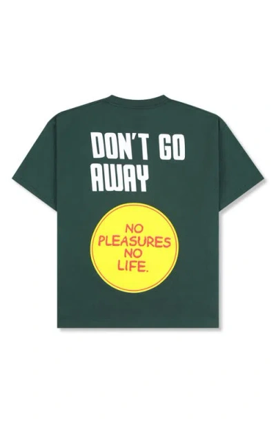 Pleasures Don't Go Cotton Graphic T-shirt In Green