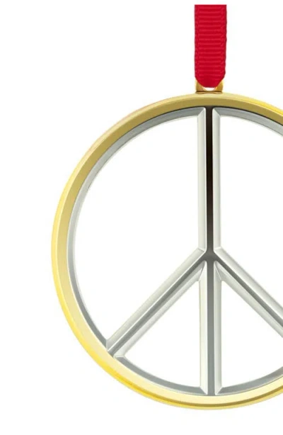 Nambe Nambé Peace Sign Ornament In Multi