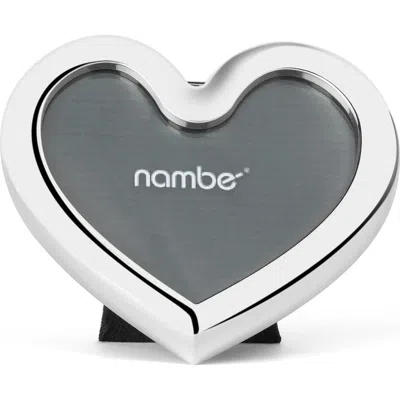 Nambe Nambé Heart Frame Ornament In Gray