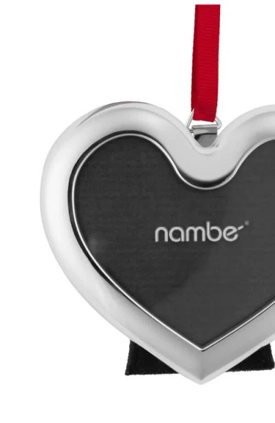 Nambe Nambé Heart Frame Ornament In Gray