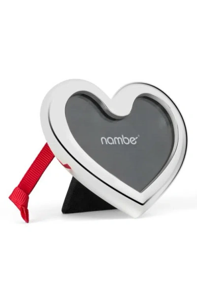 Nambe Nambé Heart Frame Ornament In Gray