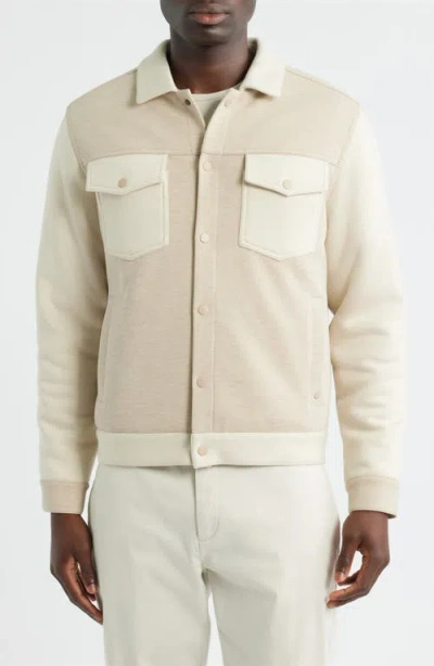 Robert Barakett Isaak Two-tone Jacket In Animal Print