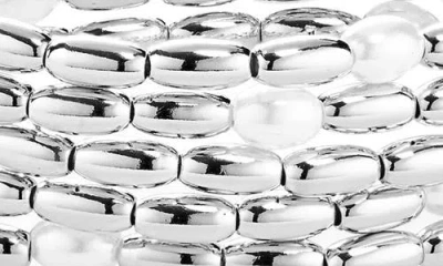 Open Edit Set Of 5 Cultured Pearl Beaded Stretch Bracelets In White