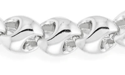 Open Edit Interlocked Link Necklace In Metallic