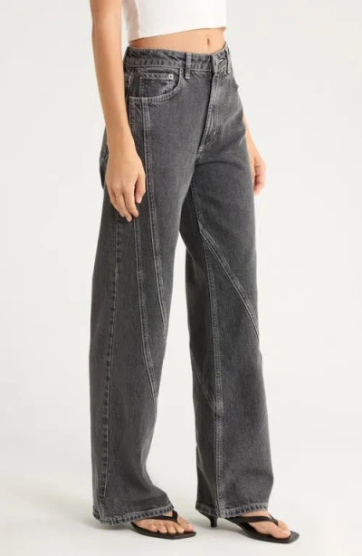 Rails Getty High Rise Twist Seam Jeans In Dark Charcoal In Gray