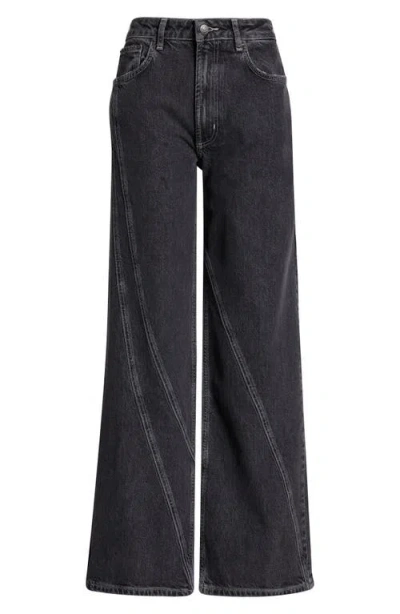 Rails Getty High Rise Twist Seam Jeans In Dark Charcoal In Gray