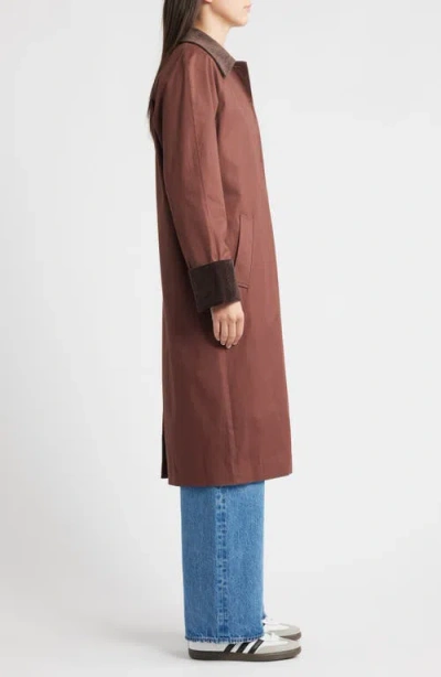 Rails Levy Corduroy Trim Jacket In Brown