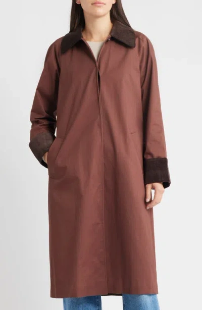 Rails Levy Corduroy Trim Jacket In Brown