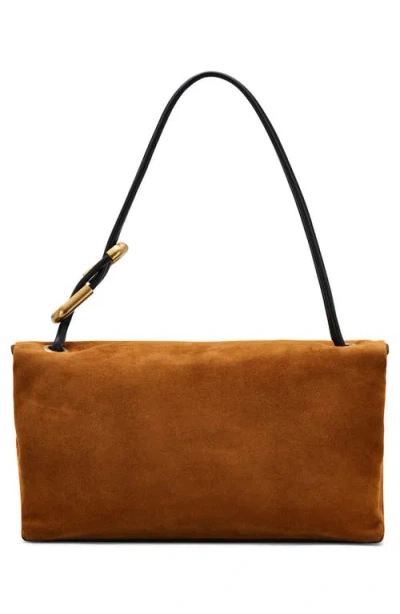Marc Jacobs Large Dual Suede Shoulder Bag In Brown