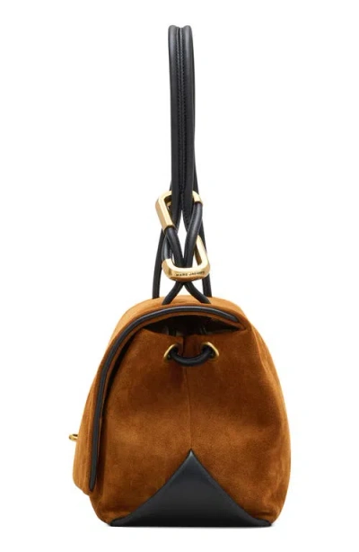 Marc Jacobs Large Dual Suede Shoulder Bag In Brown