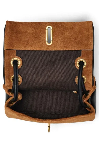 Marc Jacobs Caramel Suede The Quilted Mini Dual Shoulder Bag In Brown