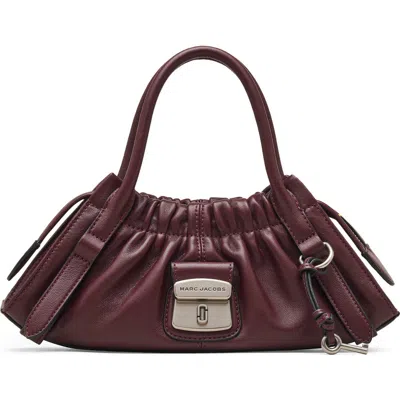 Marc Jacobs The Cristina Small Satchel Leather Cross-body Bag In Purple