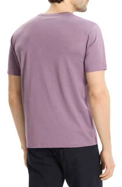 Theory Precise Tee In Cotton Jersey In Purple