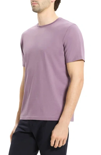 Theory Precise Tee In Cotton Jersey In Purple