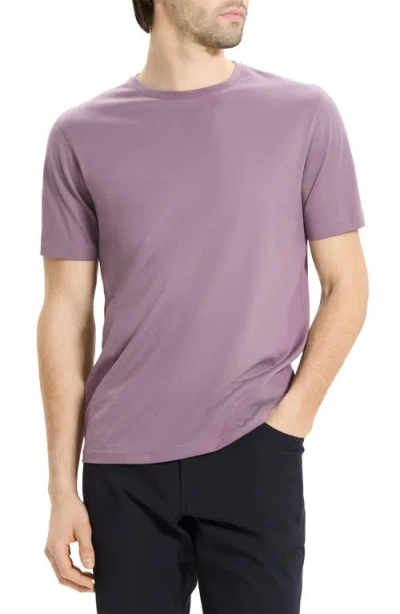 Theory Precise Tee In Cotton Jersey In Purple