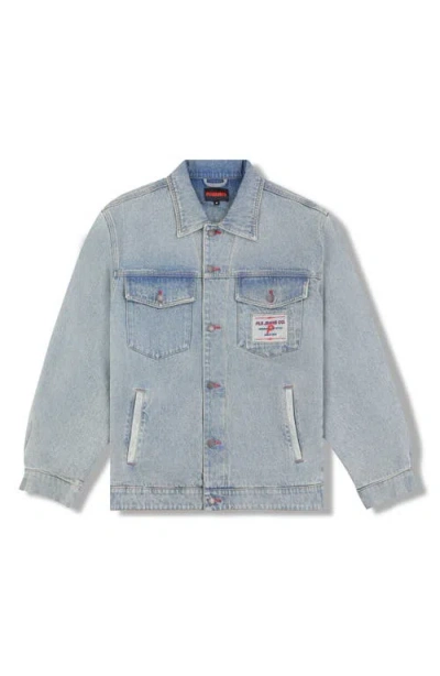 Pleasures Park Insulated Denim Jacket In Blue