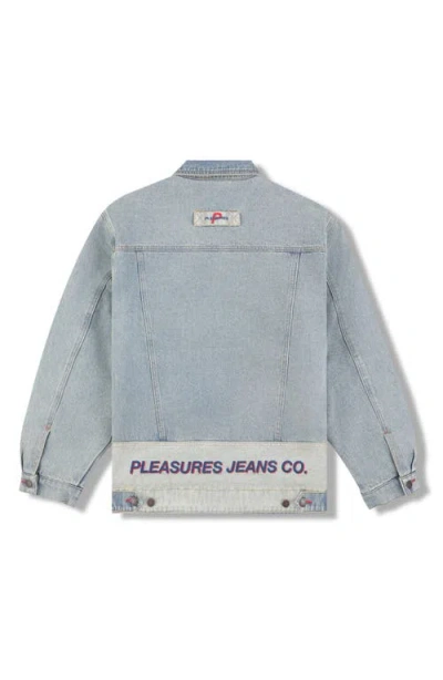 Pleasures Park Insulated Denim Jacket In Blue