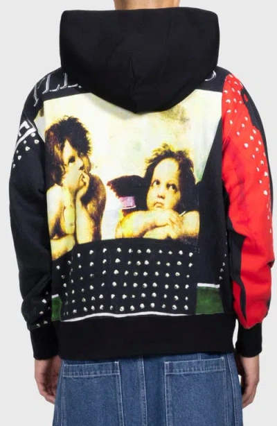 Pleasures Explosion Cotton Blend Hoodie Pullover In Animal Print