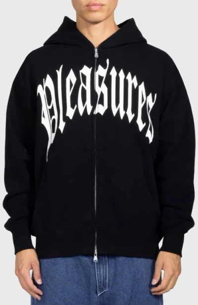 Pleasures Twitch Graphic Zip Hoodie In Animal Print